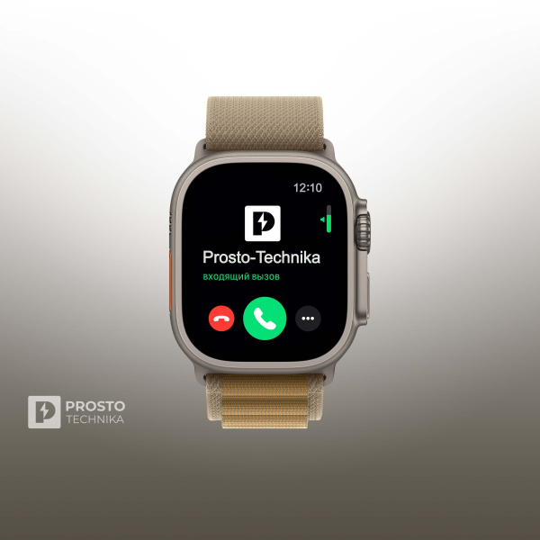 Часы Apple Watch Ultra 2, 49 мм, титан светлого цвета, ремешок Alpine коричневого цвета (2024) L